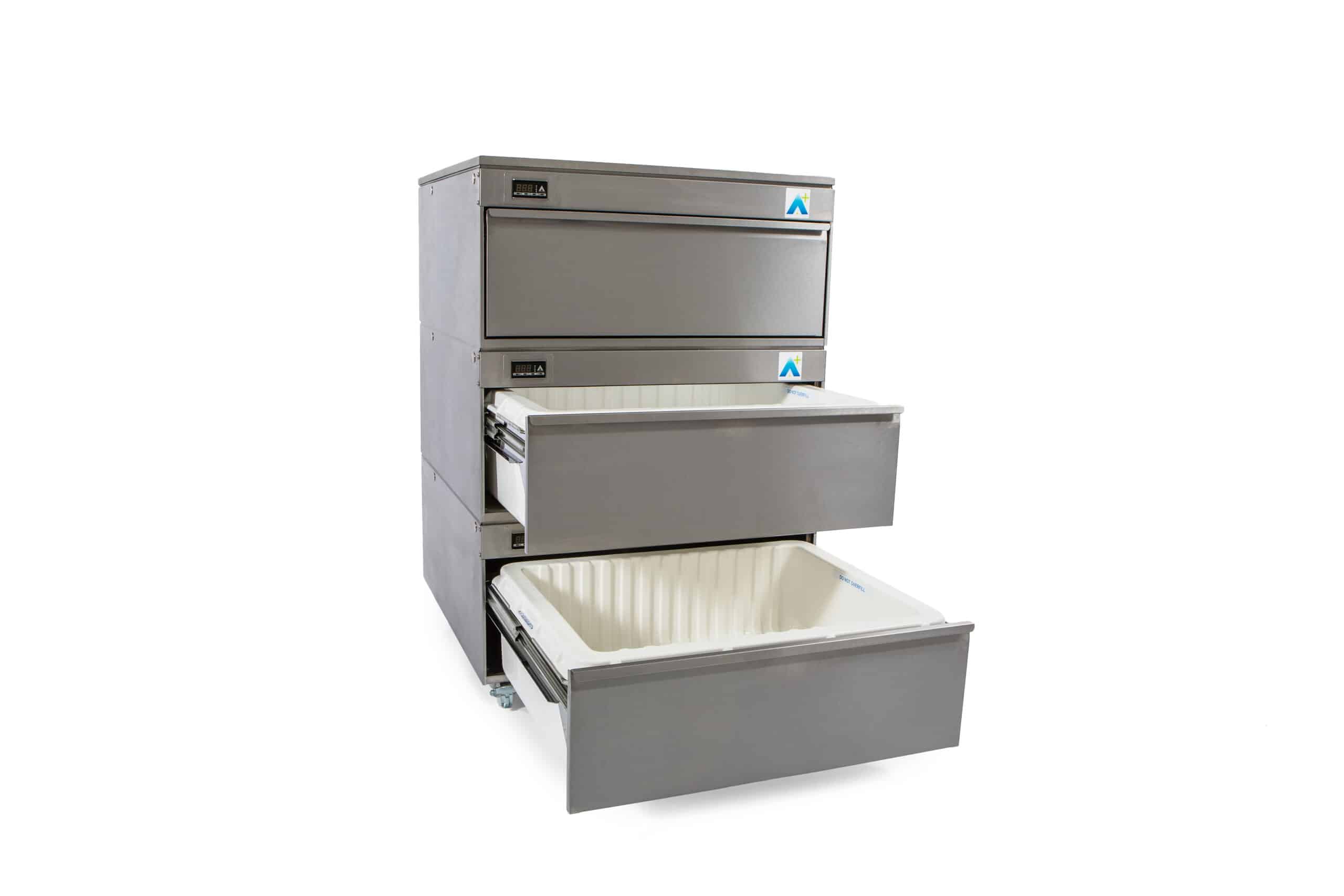 HCR3 – BULK STORAGE – THREE DRAWERS – REAR ENGINE – A+ FRIDGE ONLY