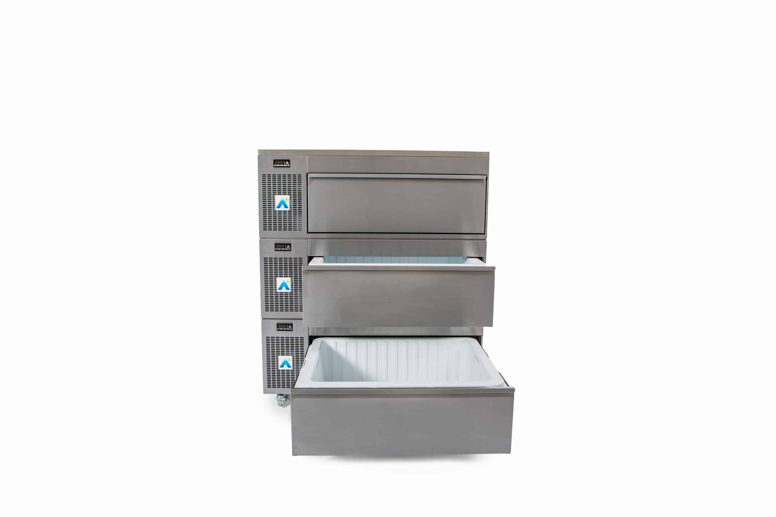 HCS3 – BULKSTORAGE – THREE DRAWERS – SIDE ENGINE – A+ FRIDGE ONLY
