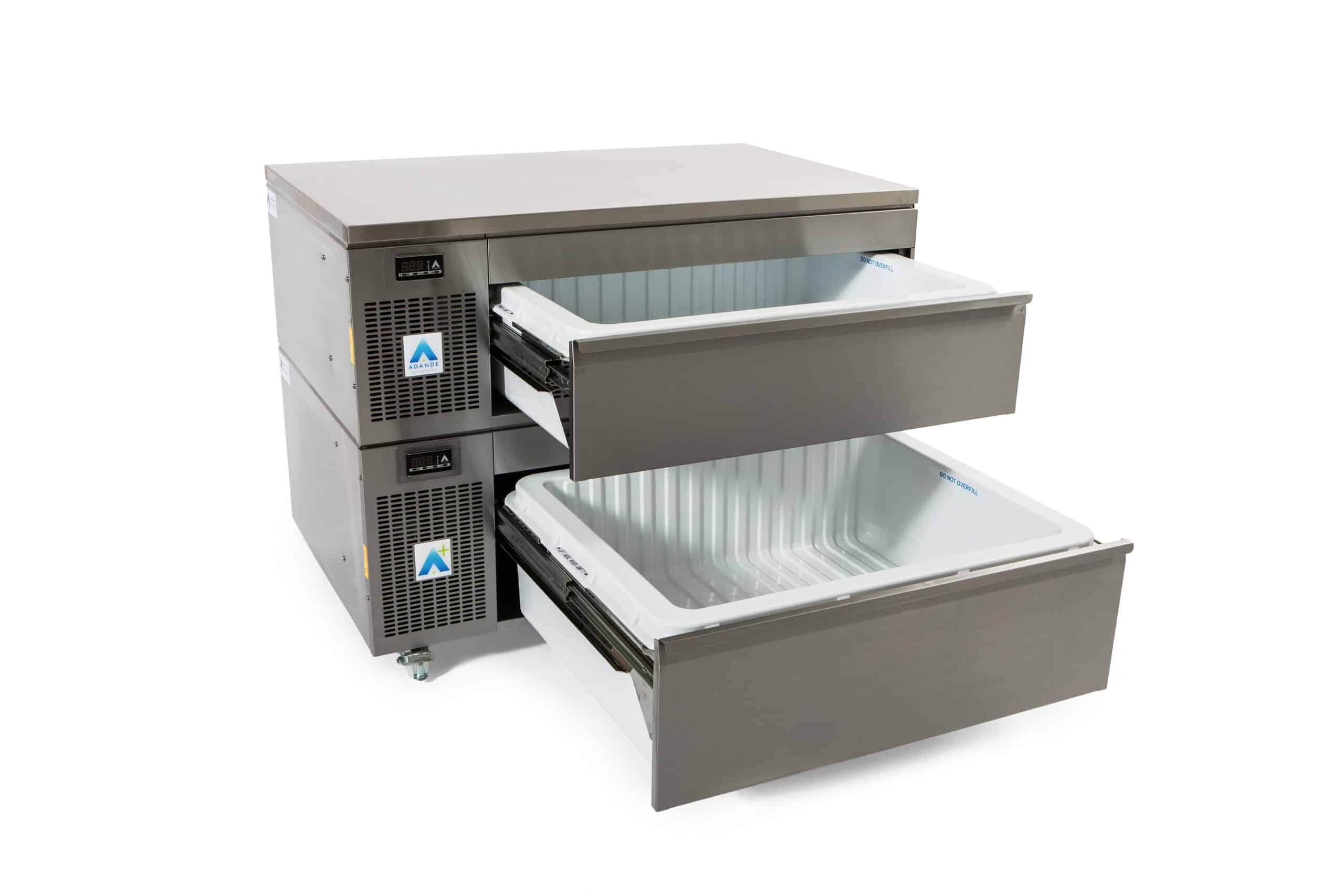 SAS2 – PREP COUNTER – TWO DRAWER – SIDE ENGINE – COMBO – SHALLOW ON A FRIDGE-ONLY DRAWER