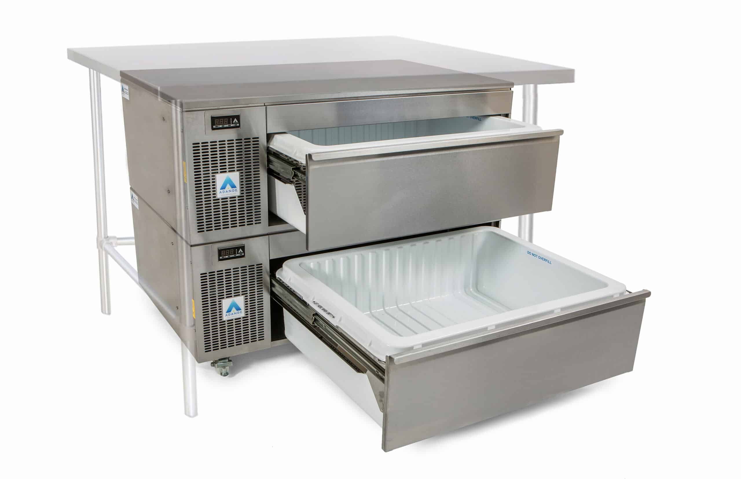 UNDERCOUNTER – TWO DRAWER – VLS SERIES – SHALLOW – SIDE ENGINE