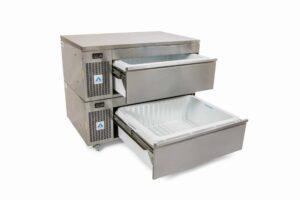 PREP COUNTER &ndash; TWO DRAWER &ndash; SIDE ENGINE &ndash; VCS2 SERIES